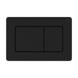 Панель смыва РЕХАУ NOVA QUAD STEEL с прямоугольными клавишами с покрытием против отпечатков пальцев, нержавеющая сталь, черный, матовый фото