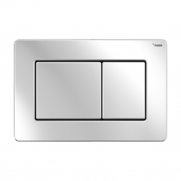 Панель смыва РЕХАУ NOVA QUAD STEEL с прямоугольными клавишами, нержавеющая сталь, цвет нержавеющая сталь, глянцевый фото