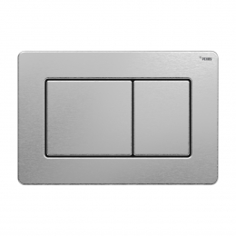 Панель смыва РЕХАУ NOVA QUAD STEEL с прямоугольными клавишами с покрытием против отпечатков пальцев, нержавеющая сталь, цвет брашированная нержавеющая сталь, матовый фото