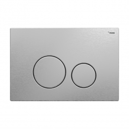 Панель смыва РЕХАУ NOVA ORB STEEL с круглыми клавишами с покрытием против отпечатков пальцев, нержавеющая сталь, цвет брашированная нержавеющая сталь, матовый фото