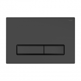 Панель смыва РЕХАУ NOVA LONG 001 с прямоугольными клавишами, пластик, черный, матовый фото