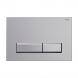 Панель смыва РЕХАУ NOVA LONG 001 с прямоугольными клавишами, пластик, серебристый, матовый фото