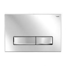 Панель смыва РЕХАУ NOVA LONG 001 с прямоугольными клавишами, пластик, хром, глянцевый фото