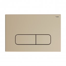 Панель смыва РЕХАУ NOVA ELLIPSE 001 с овальными клавишами, пластик, золотой, матовый фото