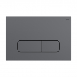 Панель смыва РЕХАУ NOVA ELLIPSE 001 с овальными клавишами, пластик, графитовый, матовый фото