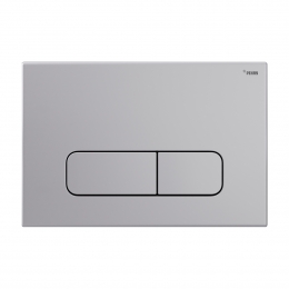 Панель смыва РЕХАУ NOVA ELLIPSE 001 с овальными клавишами, пластик, серебристый, матовый фото