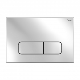 Панель смыва РЕХАУ NOVA ELLIPSE 001 с овальными клавишами, пластик, хром, глянцевый фото