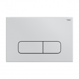 Панель смыва РЕХАУ NOVA ELLIPSE 001 с овальными клавишами, пластик, белый, глянцевый фото