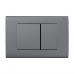 Панель смыва РЕХАУ NOVA QUAD 001 с прямоугольными клавишами, пластик, графитовый, матовый фото