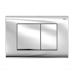 Панель смыва РЕХАУ NOVA QUAD 001 с прямоугольными клавишами, пластик, хром, глянцевый фото