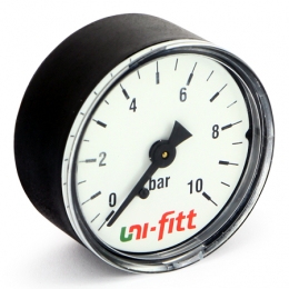 Манометр аксиальный 10 бар, диаметр 50 мм, 1/4"Н Uni-Fitt фото