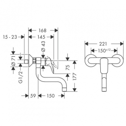 71836000 Смеситель Hansgrohe Logis для кухни фото 2