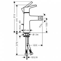 Смеситель Hansgrohe Talis S New для биде фото 2