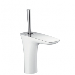 Смеситель Hansgrohe PuraVida для раковины 110 мм (в комплекте донный клапан) фото