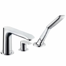 15432000 Смеситель Hansgrohe PuraVida для установки на борт ванны на 3 отверстия (внешняя часть) фото