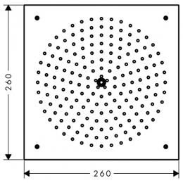 Hansgrohe верхний душ Raindance Air 260*260 фото 2