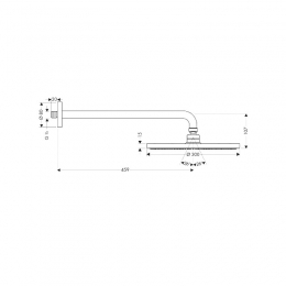 27492000 Hansgrohe верхний душ Raindance S 300 Air, из стены фото 2