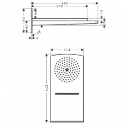 Hansgrohe верхний душ Raindance Rainfall Overhead Shower 2jet, из стены (хром) фото 2