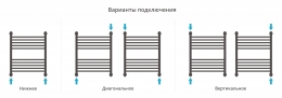 Сунержа Полотенцесушитель водяной Богема+ 600х500, выгнутая фото 4